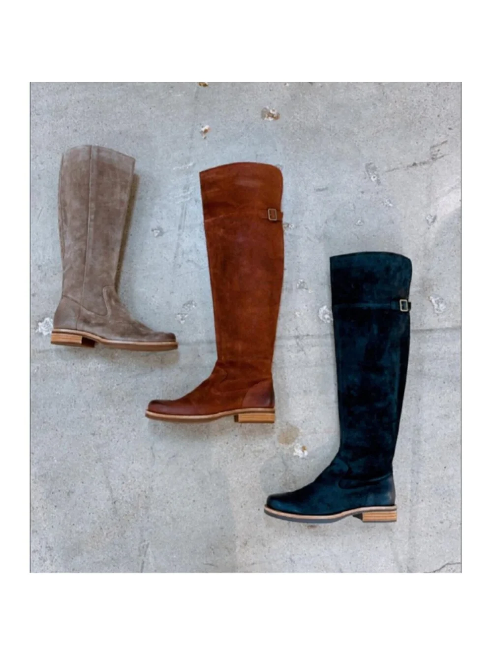 Kork-Ease Addison Over the Knee Suede Campus Riding Boot Rust 7 Distressed NEW!